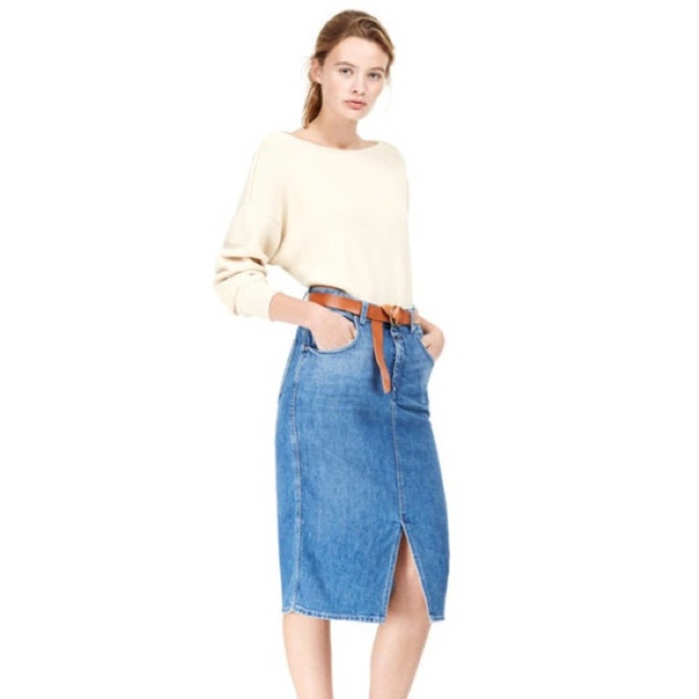Closed Denim Midi Skirt Sz 26